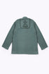 Jacket in faux fur with embroidery on the back